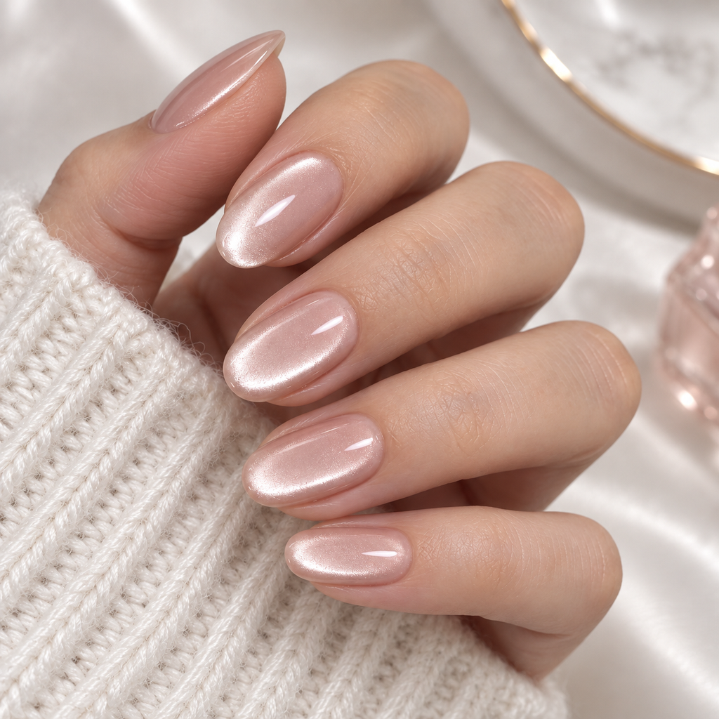 NailPop Pearl Pink gel nail shade